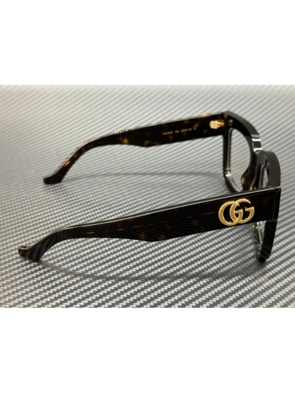 New Gucci Women Brown Havana Eyeglasses 52-20-145